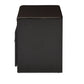 baxton studio margaret modern and contemporary dark brown wood 2 door shoe cabinet with faux leather seating bench | Modish Furniture Store-3