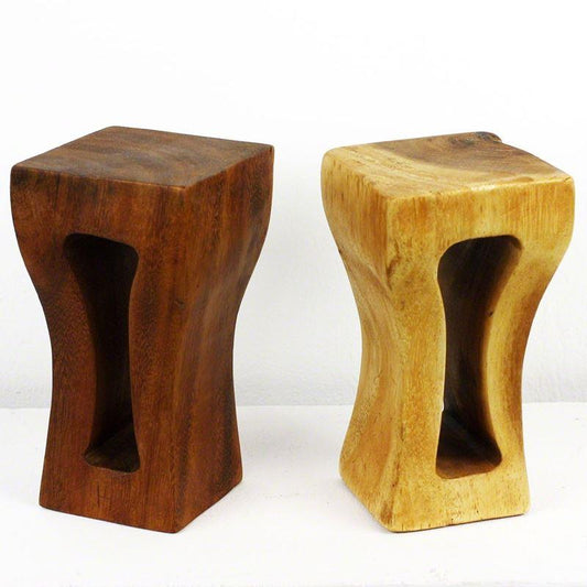 Haussmann Mini Squeezed Rectangle 4" Sq - Set of 2 | Stools & Benches | Modishstore