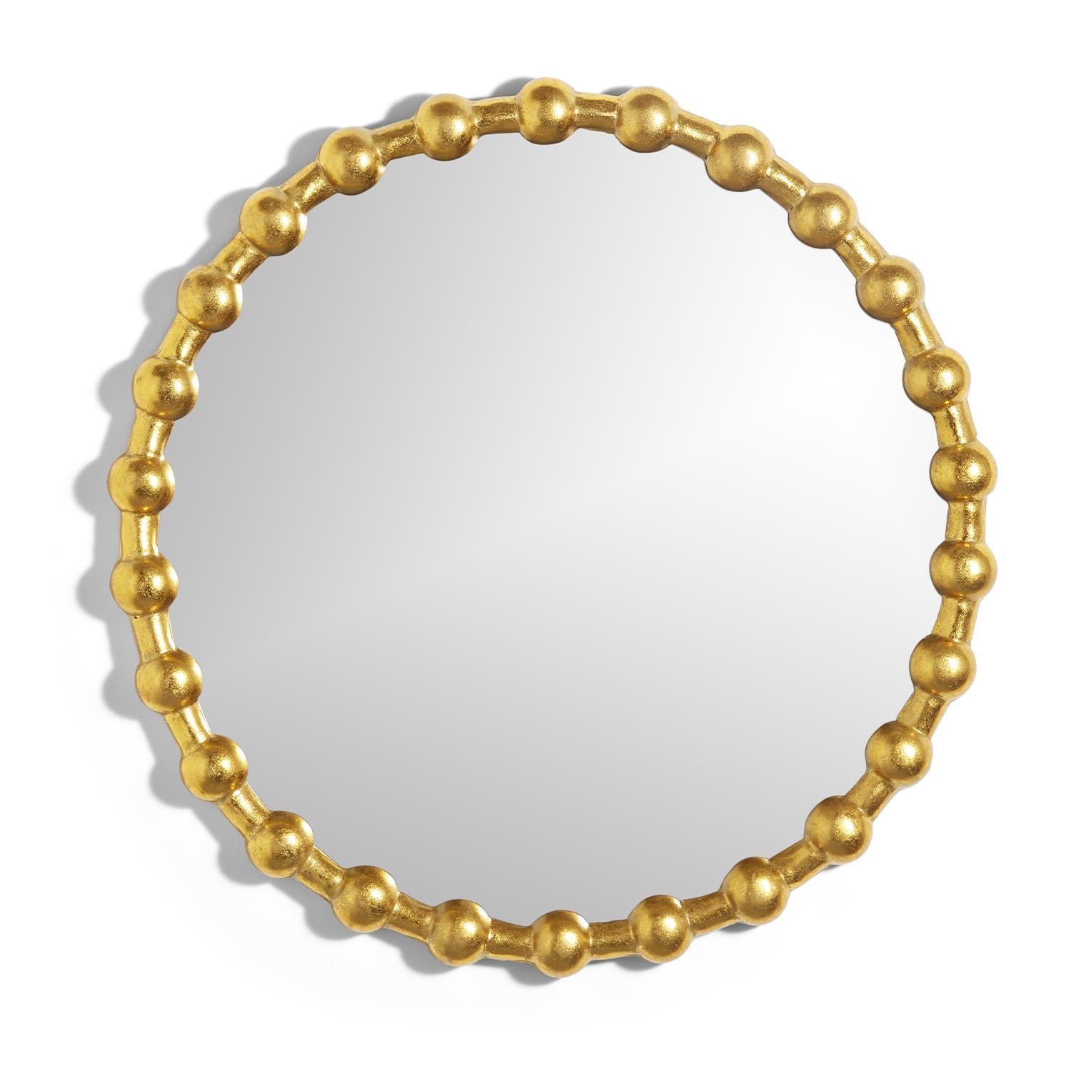 Raleigh Golden Mirror Wall Decor By Two's Company | Mirrors | Modishstore - 2