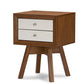 baxton studio warwick two tone walnut and white modern accent table and nightstand | Modish Furniture Store-2