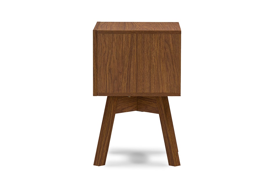 baxton studio warwick two tone walnut and white modern accent table and nightstand | Modish Furniture Store-3