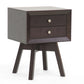 Baxton Studio Warwick Brown Modern Accent Table and Nightstand | Modishstore | Nightstands