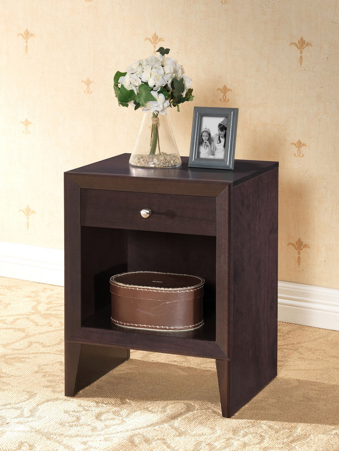 baxton studio leelanau brown modern accent table and nightstand | Modish Furniture Store-2