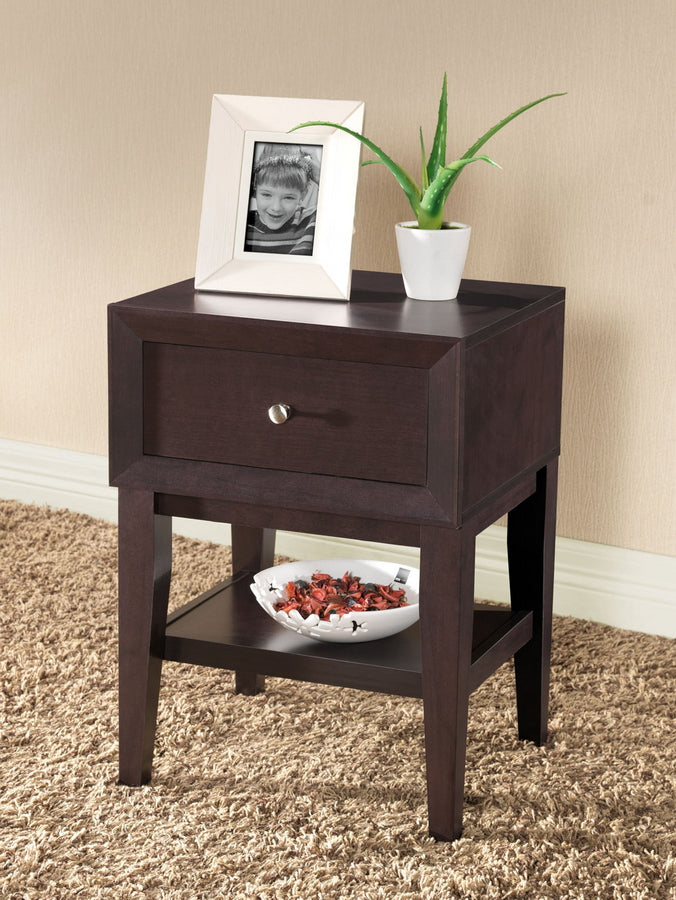 baxton studio gaston brown modern accent table and nightstand | Modish Furniture Store-2