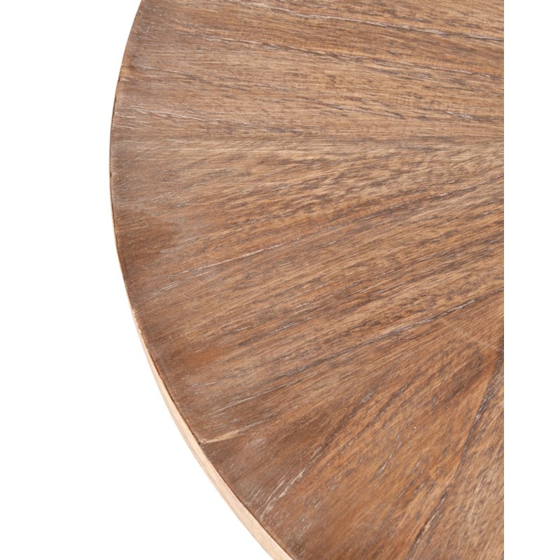 29.5" Perry Bayur/ Mindi Wood Accent Table, Cream by Jeffan | Accent Tables | Modishstore - 3