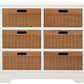 Safavieh Landers 6 Drawer Storage Unit - Distressed White | Cabinets | Modishstore - 2