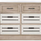 Safavieh Briar Removable 6 Drawer Storage Chest - Sand Frame | Cabinets | Modishstore - 2