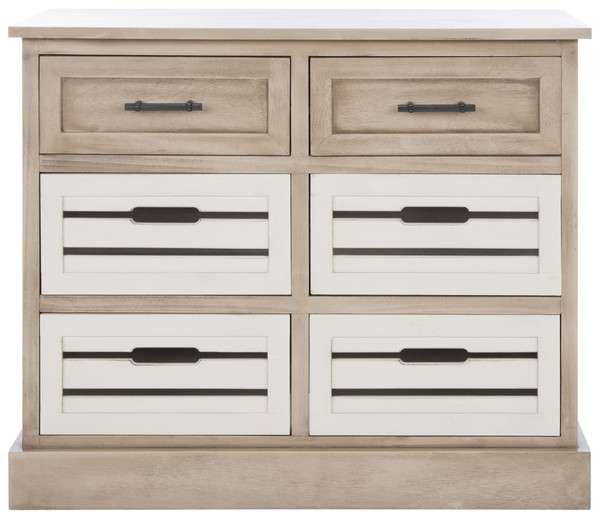 Safavieh Briar Removable 6 Drawer Storage Chest - Sand Frame | Cabinets | Modishstore - 2