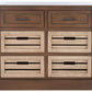 Safavieh Briar Removable 6 Drawer Storage Chest - Brown Frame | Cabinets | Modishstore - 2