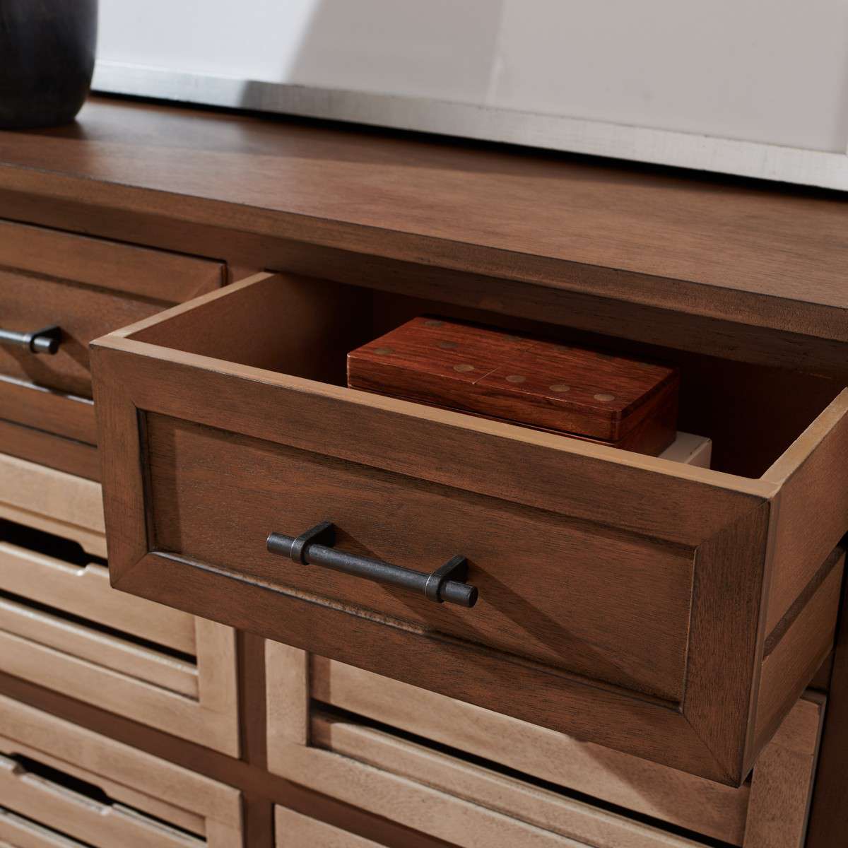 Safavieh Briar Removable 6 Drawer Storage Chest - Brown Frame | Cabinets | Modishstore - 4