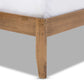 Baxton Studio Trina Contemporary Tree Branch Inspired Walnut Wood Queen Size Platform Bed | Beds | Modishstore - 4