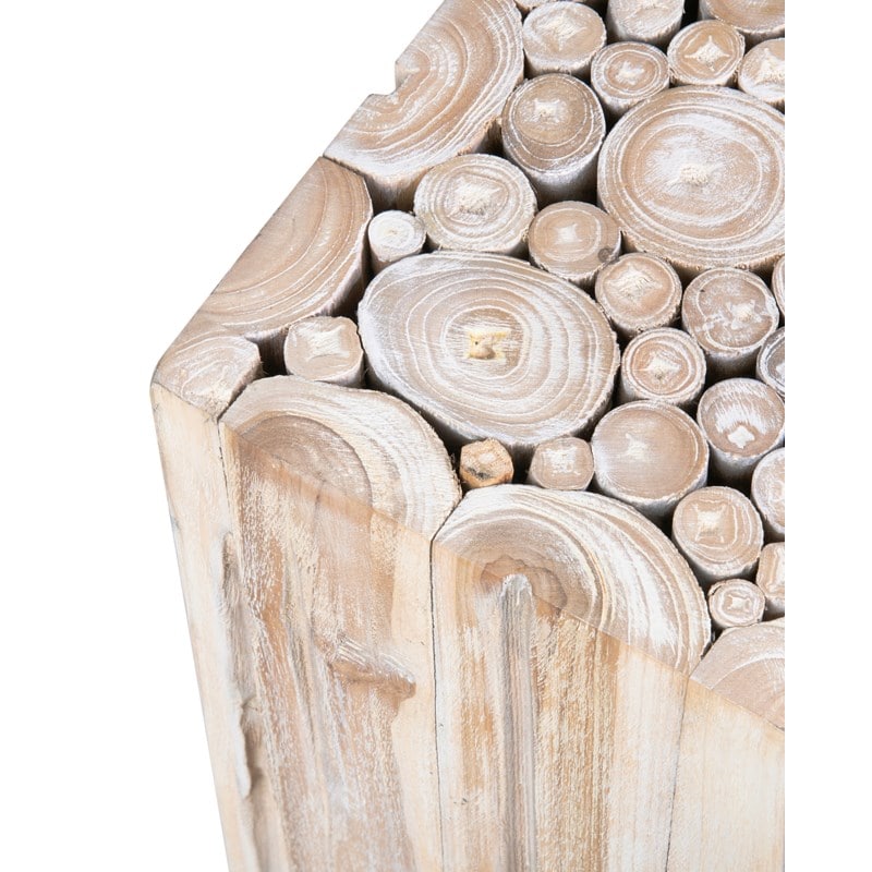 Grayson Teakwood Accent Table - White Wash by Jeffan | Accent Tables | Modishstore - 7