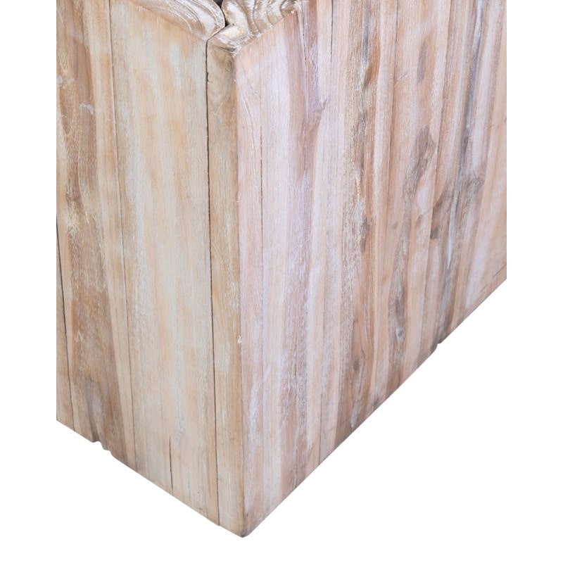 Grayson Teakwood Accent Table - White Wash by Jeffan | Accent Tables | Modishstore - 9
