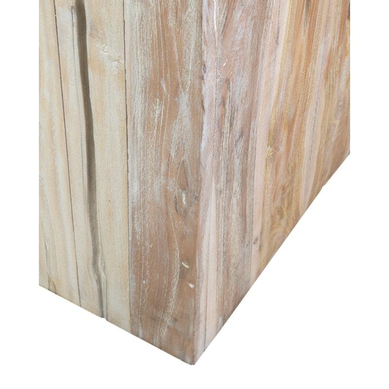 Grayson Teakwood Accent Table - White Wash by Jeffan | Accent Tables | Modishstore - 3