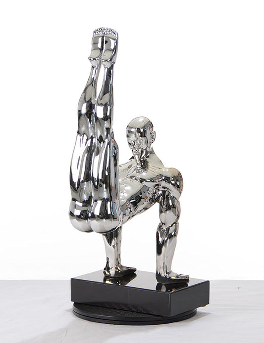 Modrest SZ0173 - Modern Silver Gymnast-B Sculpture | Modishstore | Sculptures