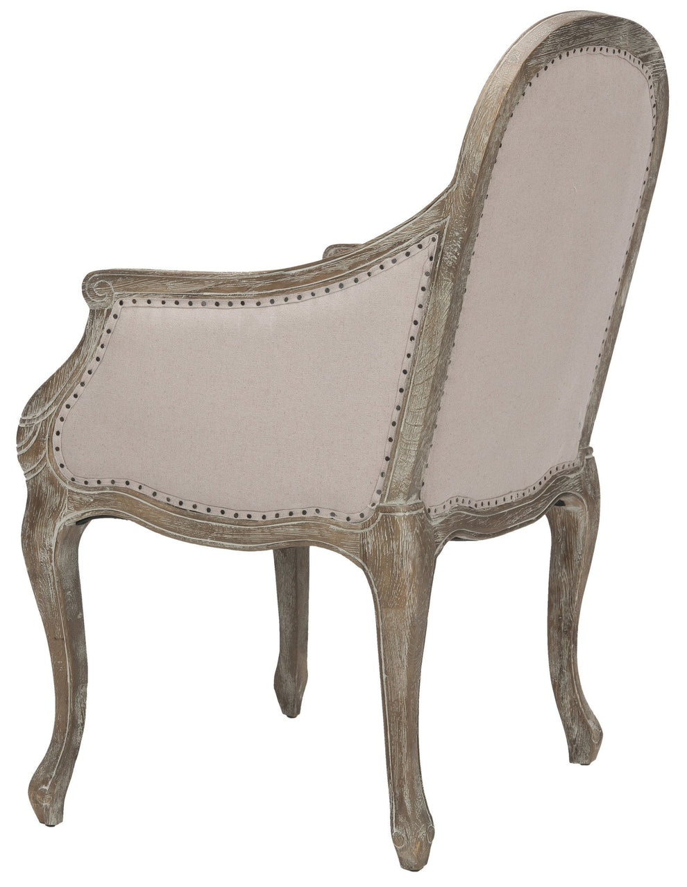 Safavieh Esther Arm Chair With Flat Black Nail Heads | Armchairs | Modishstore - 4