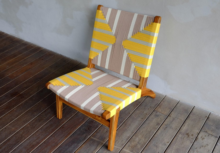 Masaya Lounge Chair, Ripe Banana Pattern | Lounge Chairs | Modishstore