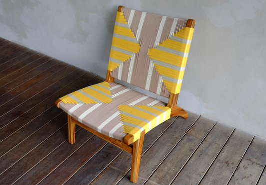Masaya Lounge Chair, Ripe Banana Pattern | Lounge Chairs | Modishstore
