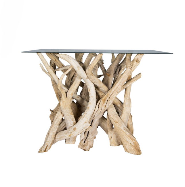 Driftwood Console Table- Bleached, by Artisan Living | Console Tables | Modishstore-2