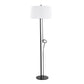 Shadow Contemporary Floor Lamp in Black Steel with White Linen Shade By LumiSource | Floor Lamps | Modishstore - 6