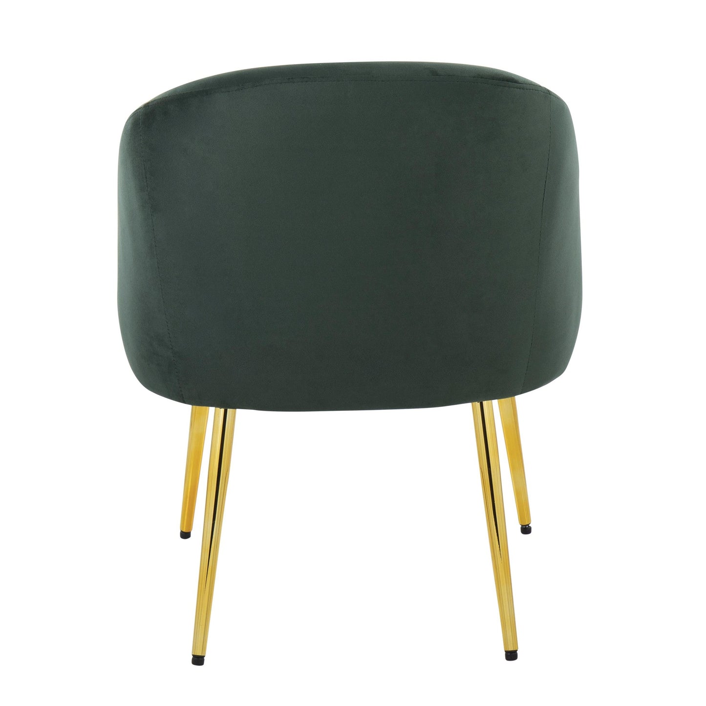 Shiraz Contemporary/Glam Chair in Gold Metal and Black Velvet By LumiSource | Side Chairs | Modishstore - 13