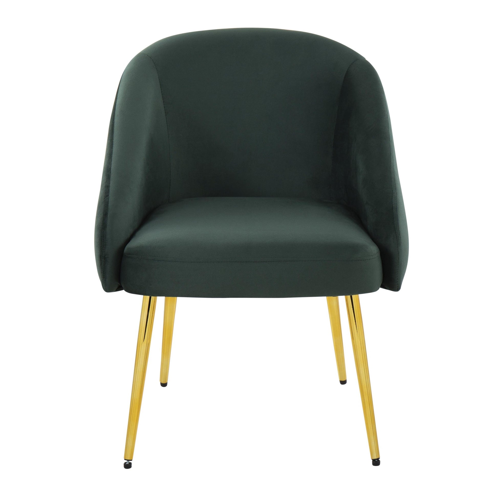 Shiraz Contemporary/Glam Chair in Gold Metal and Black Velvet By LumiSource | Side Chairs | Modishstore - 14