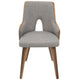 LumiSource Stella Padded Dining Chair - Set of 2 | Modishstore | Dining Chairs - 15