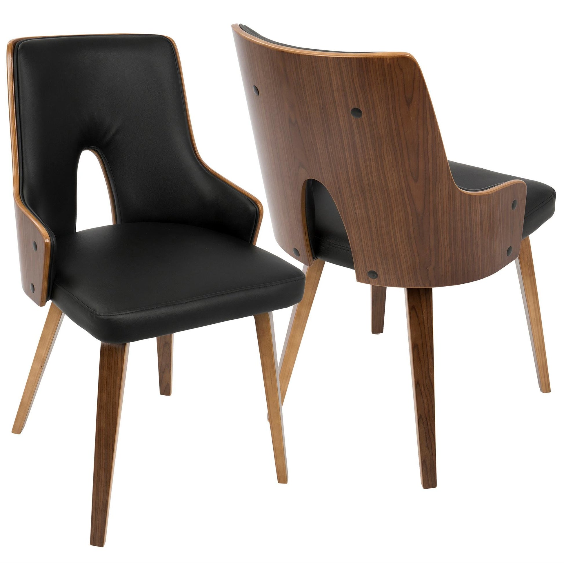 LumiSource Stella Padded Dining Chair - Set of 2 | Modishstore | Dining Chairs - 3