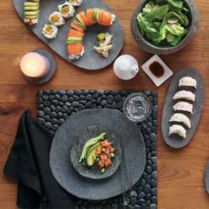 Stoneshard Plate (Set of 4) by Texture Designideas | Kitchen Accessories | Modishstore | 6480041  