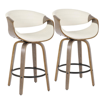 LumiSource Symphony Counter Stool - Set of 2-8