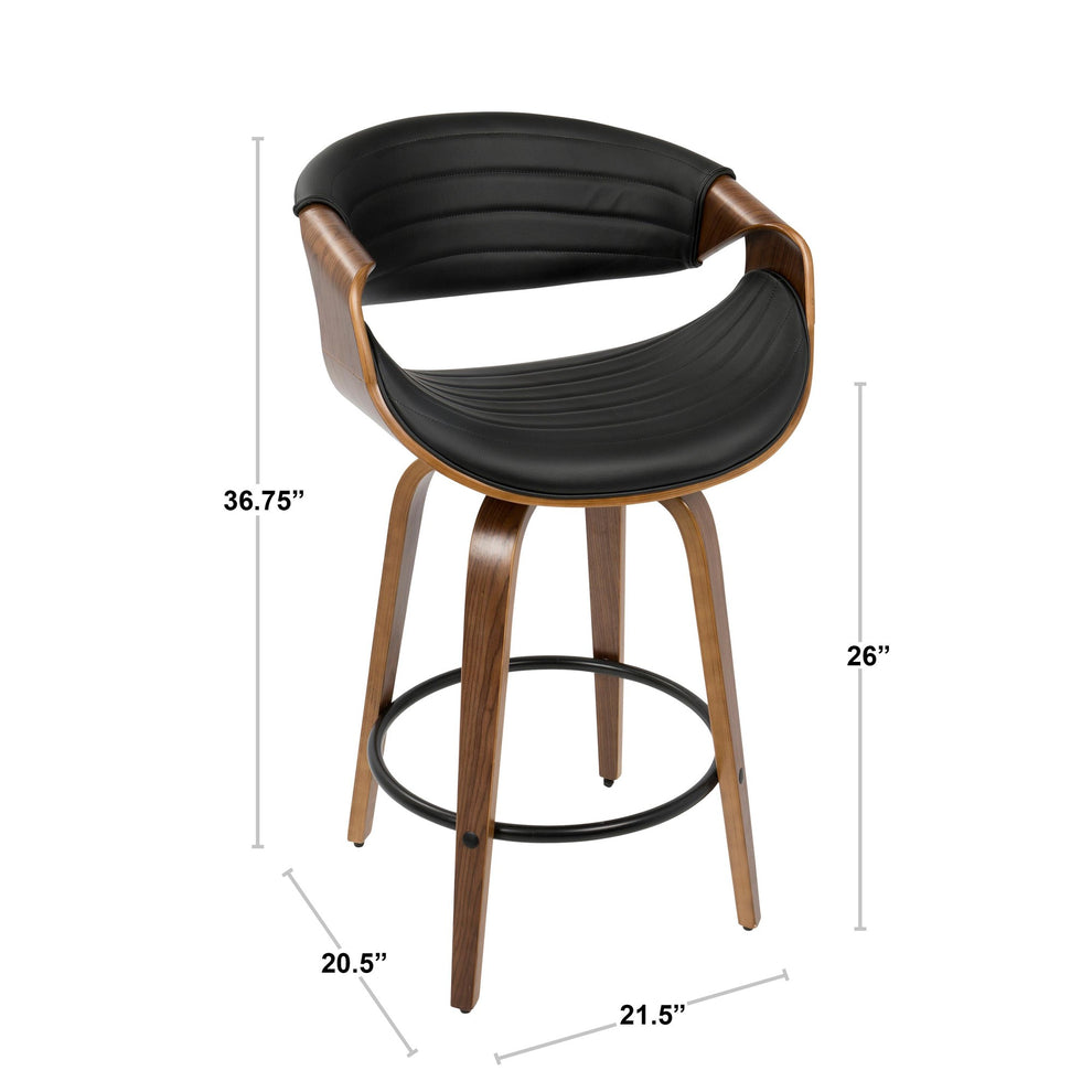 LumiSource Symphony Counter Stool - Set of 2-7