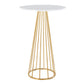 Canary Cece Bar Table Gold White By LumiSource | Bar Tables | Modishstore - 2