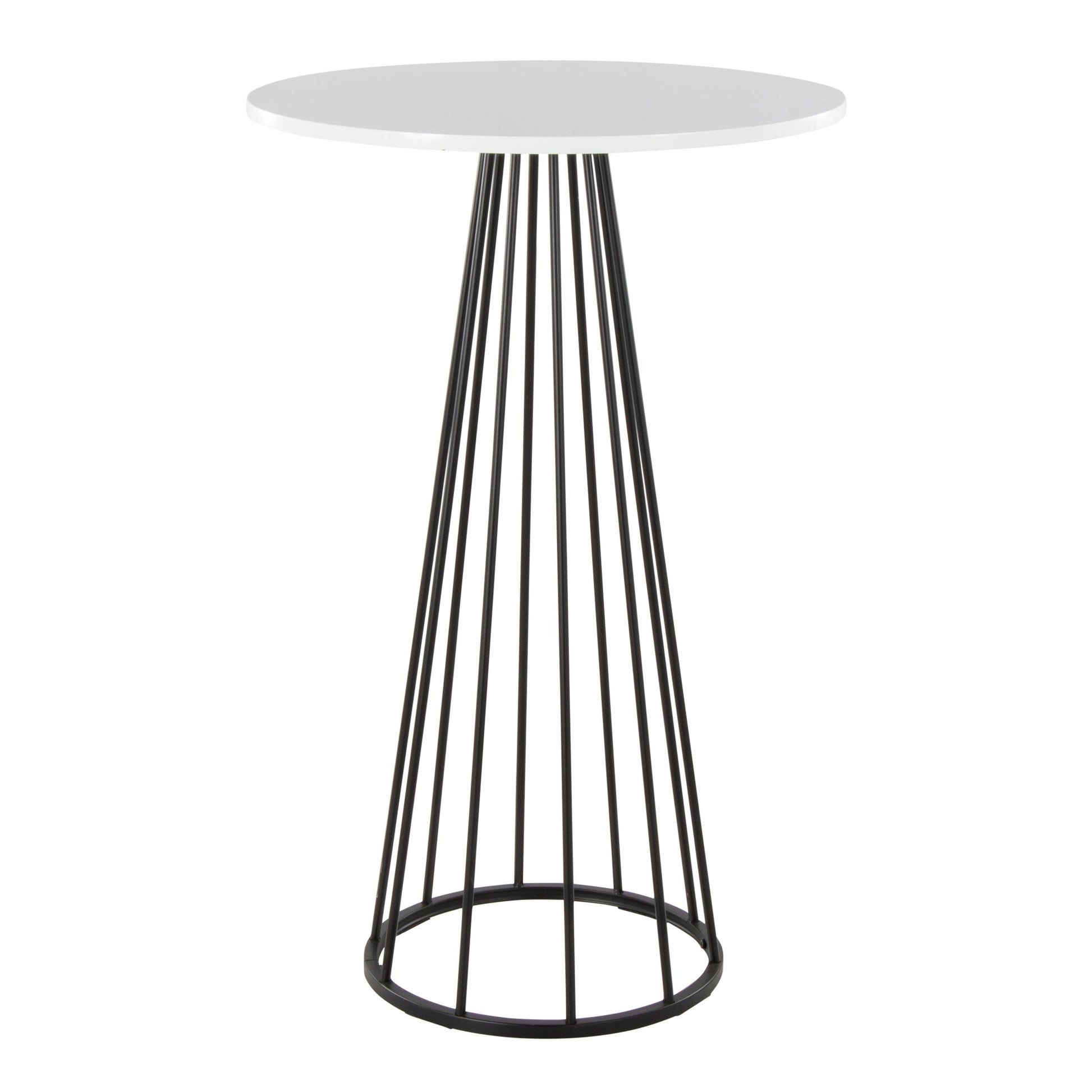 Canary Cece Bar Table Gold White By LumiSource | Bar Tables | Modishstore - 6