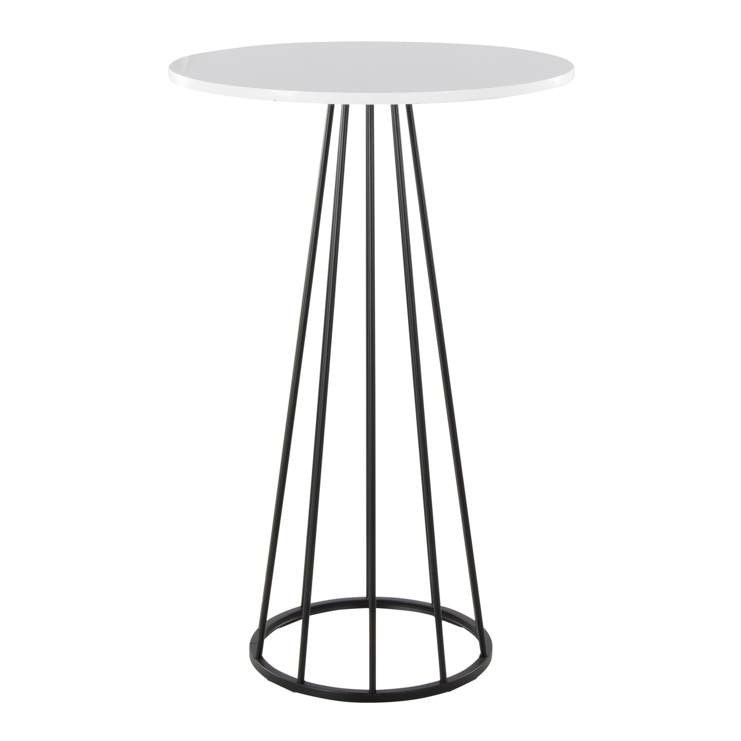 Canary Cece Bar Table Gold White By LumiSource | Bar Tables | Modishstore - 7