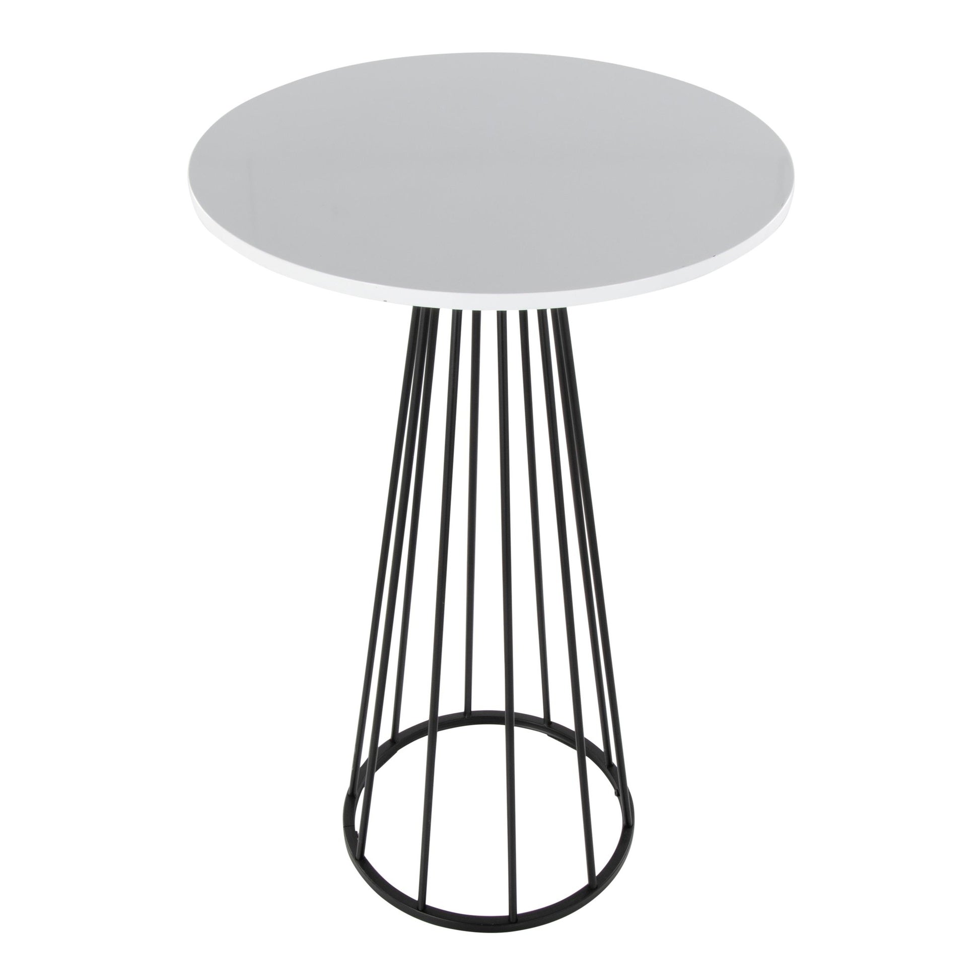Canary Cece Bar Table Gold White By LumiSource | Bar Tables | Modishstore - 8
