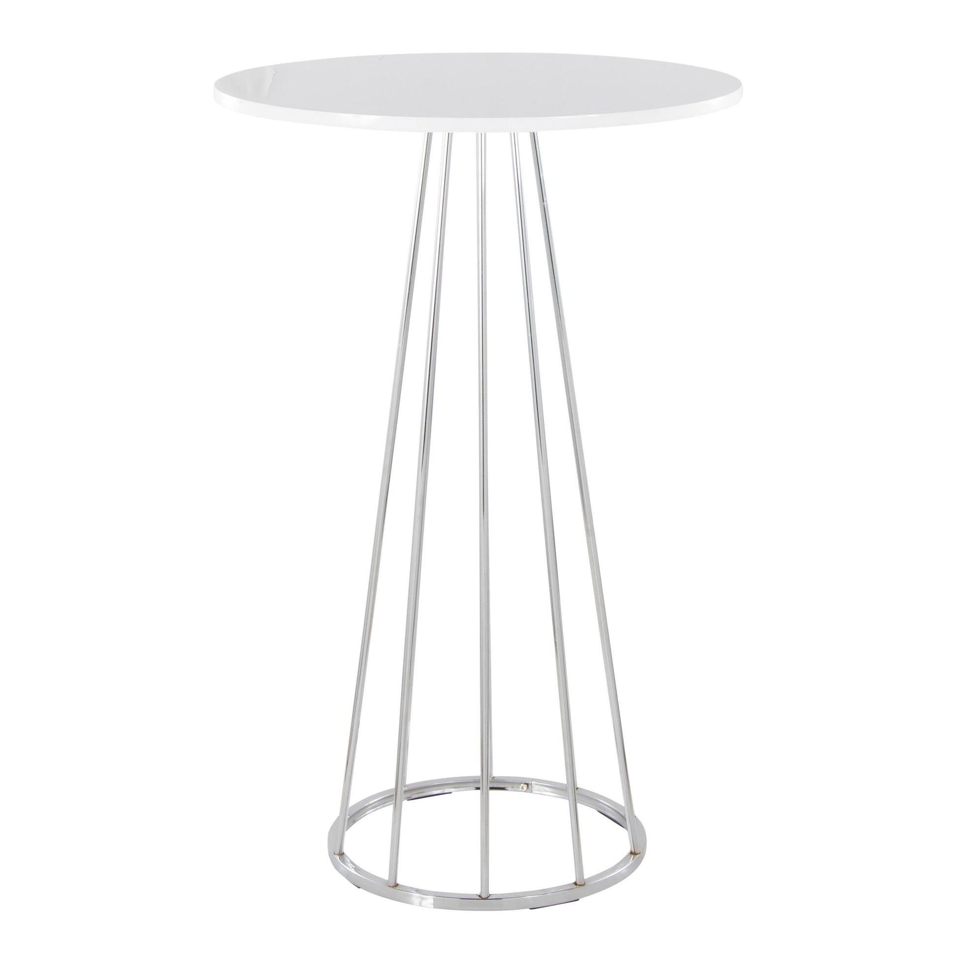 Canary Cece Bar Table Gold White By LumiSource | Bar Tables | Modishstore - 11