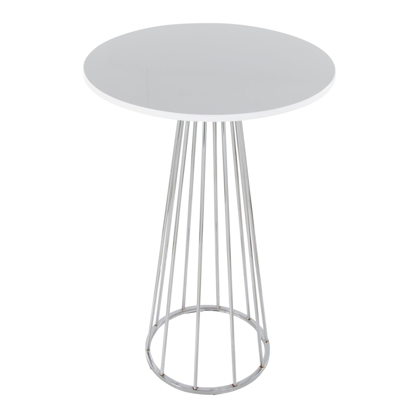 Canary Cece Bar Table Gold White By LumiSource | Bar Tables | Modishstore - 12