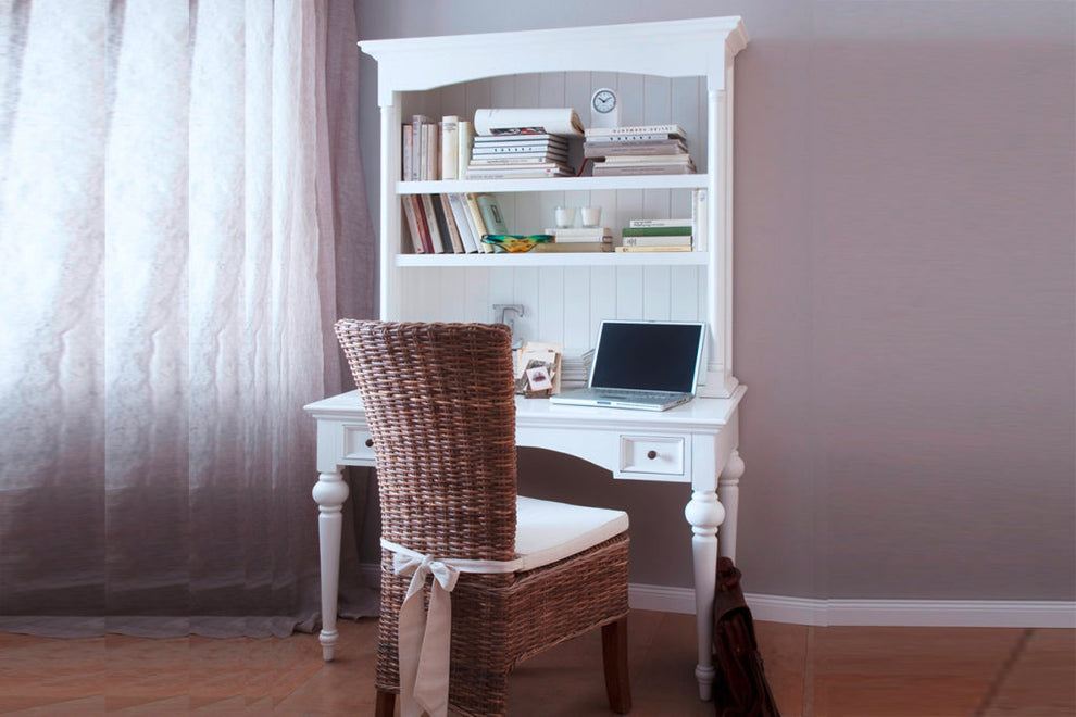 Secretary Desk with Hutch By Novasolo - T771 | Desks | Modishstore - 2