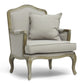 Baxton Studio Constanza Classic Antiqued French Accent Chair | Modishstore | Accent Chairs