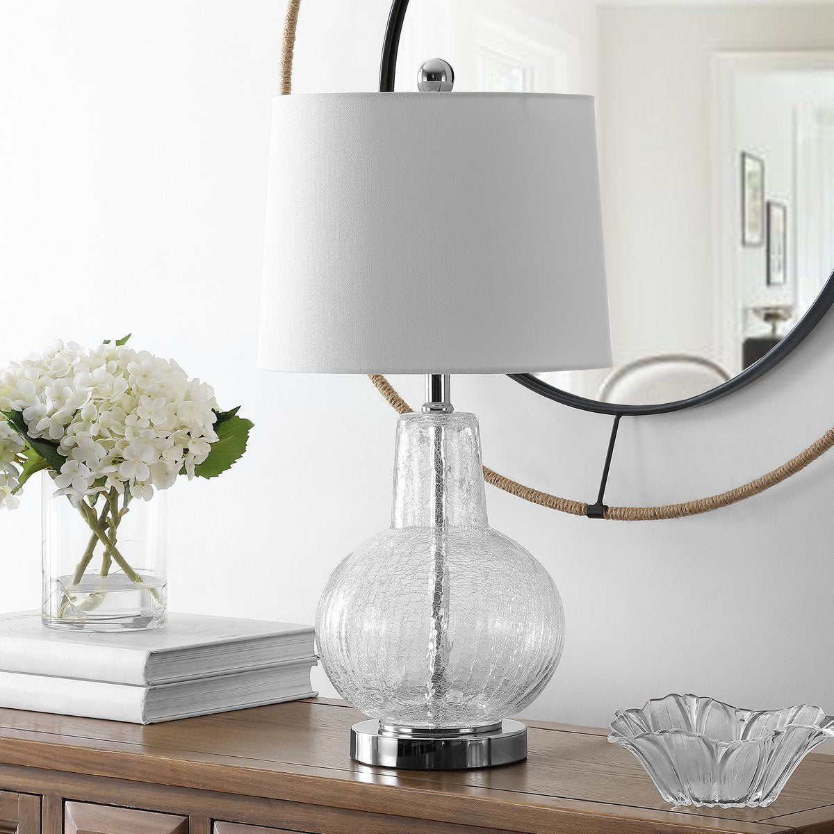 Safavieh Atlas Table Lamp - Clear Crackle | Table Lamps | Modishstore - 3