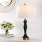 Safavieh Cayson, 28 Inch, Navy, Glass/Iron Table Lamp W/ Usb Port? - Navy | Table Lamps | Modishstore