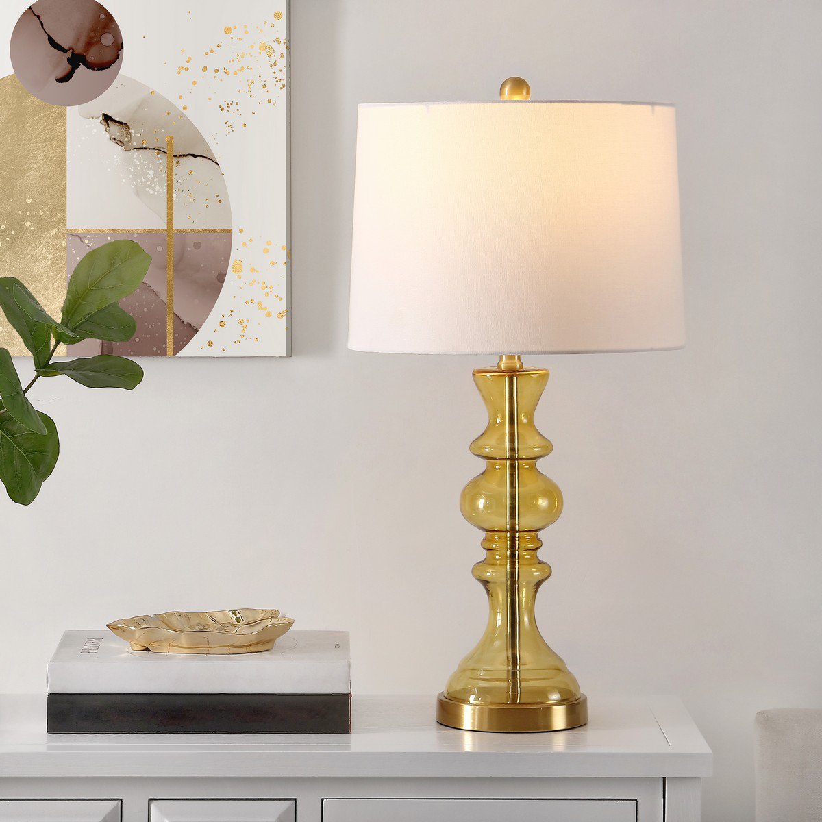 Safavieh Jaiden Table Lamp - Amber | Table Lamps | Modishstore - 3