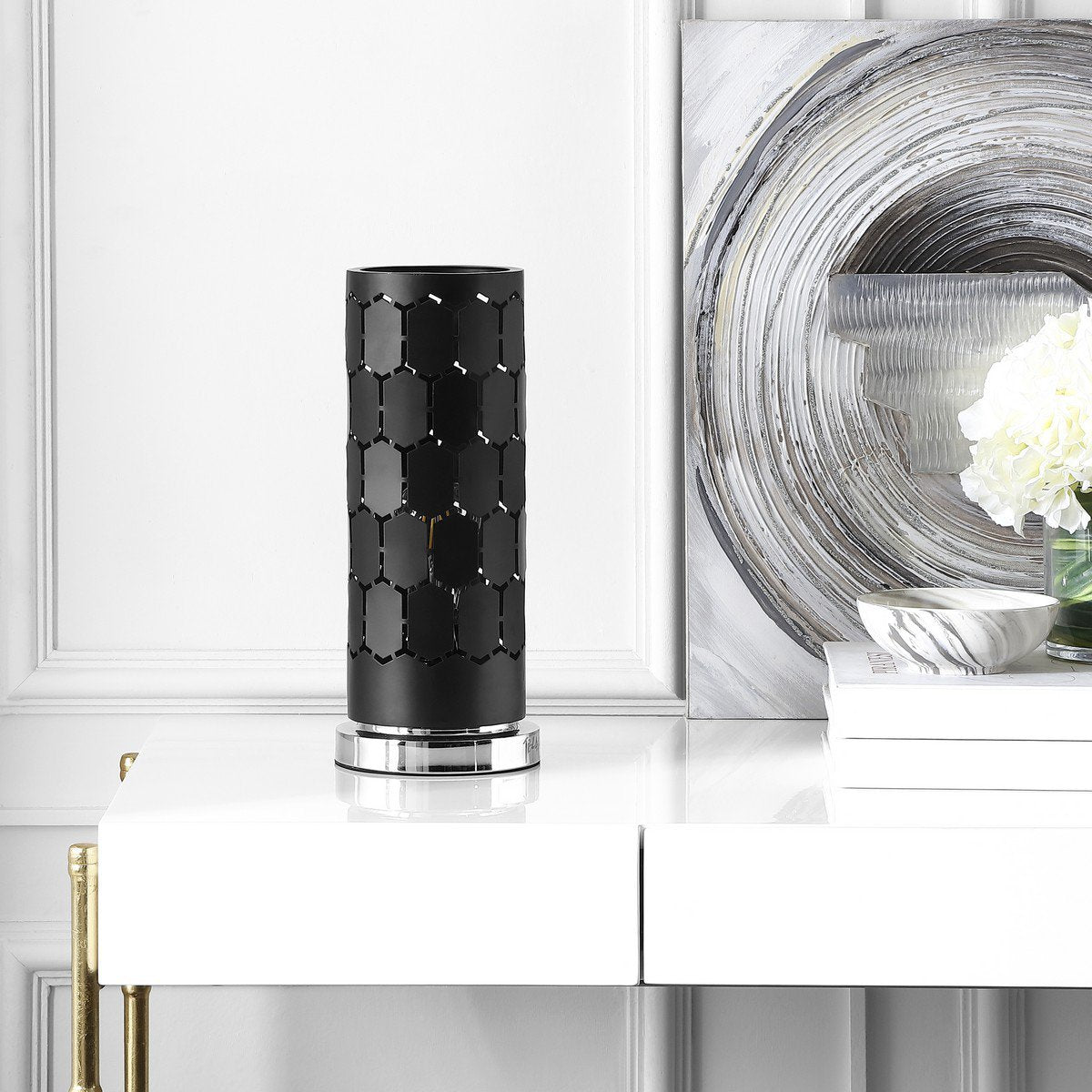 Safavieh Navo Table Lamp - Black | Table Lamps | Modishstore - 3