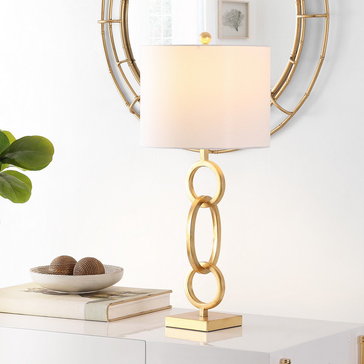 Safavieh Alaia Iron Table Lamp - Gold | Table Lamps | Modishstore