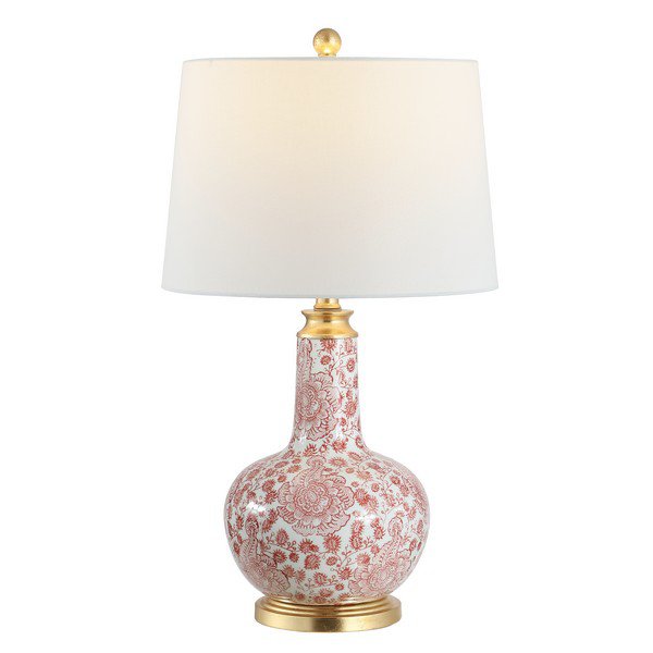 Safavieh Leia Ceramic Table Lamp - Red | Table Lamps | Modishstore - 2