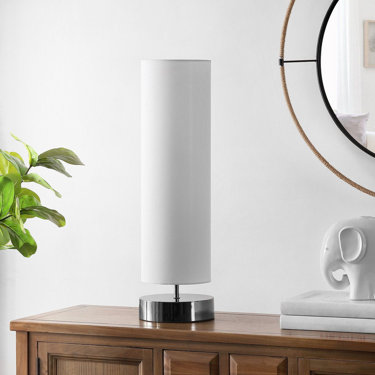 Safavieh Wick Table Lamp - Black Nickel | Table Lamps | Modishstore