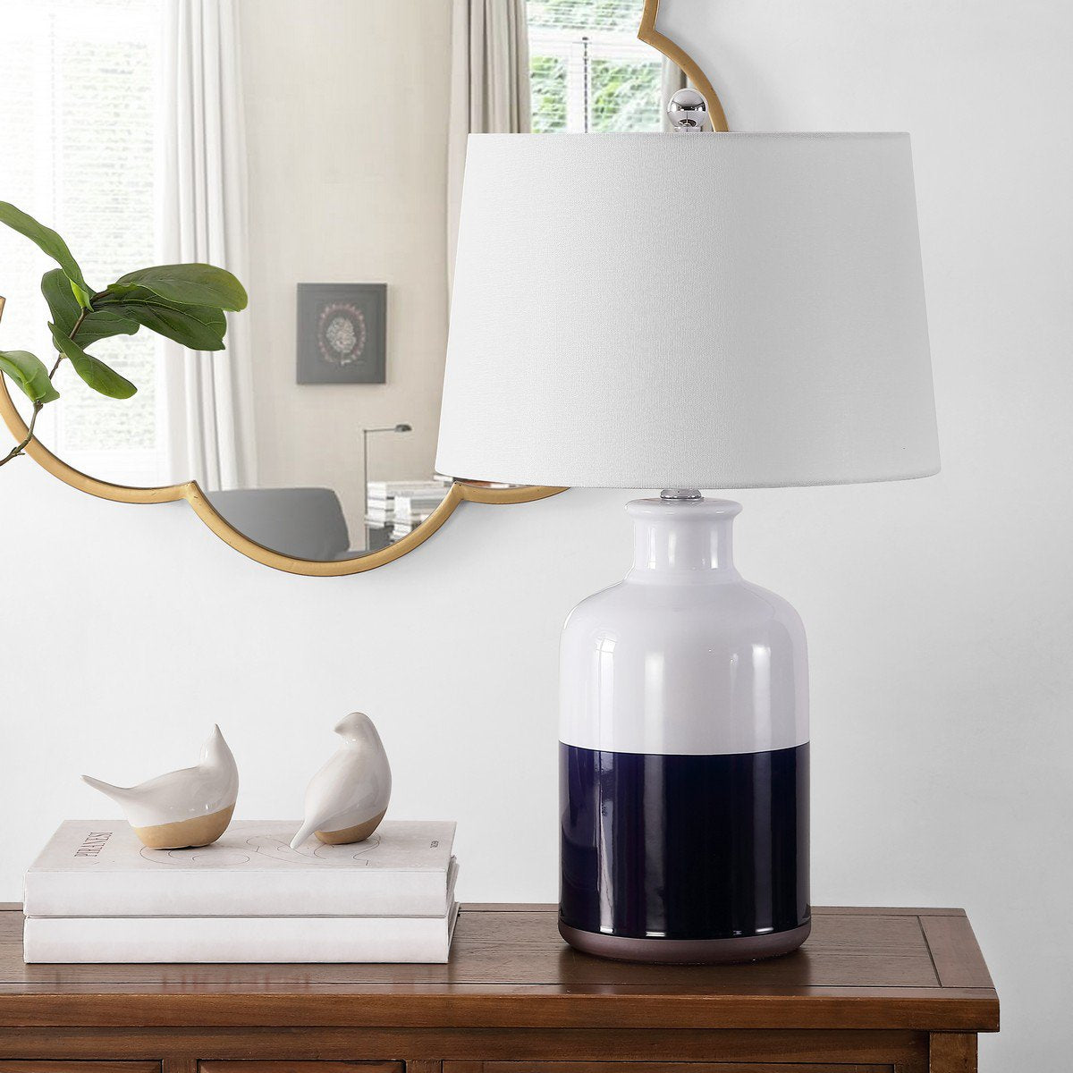 Safavieh Dani Ceramic Table Lamp - White | Table Lamps | Modishstore