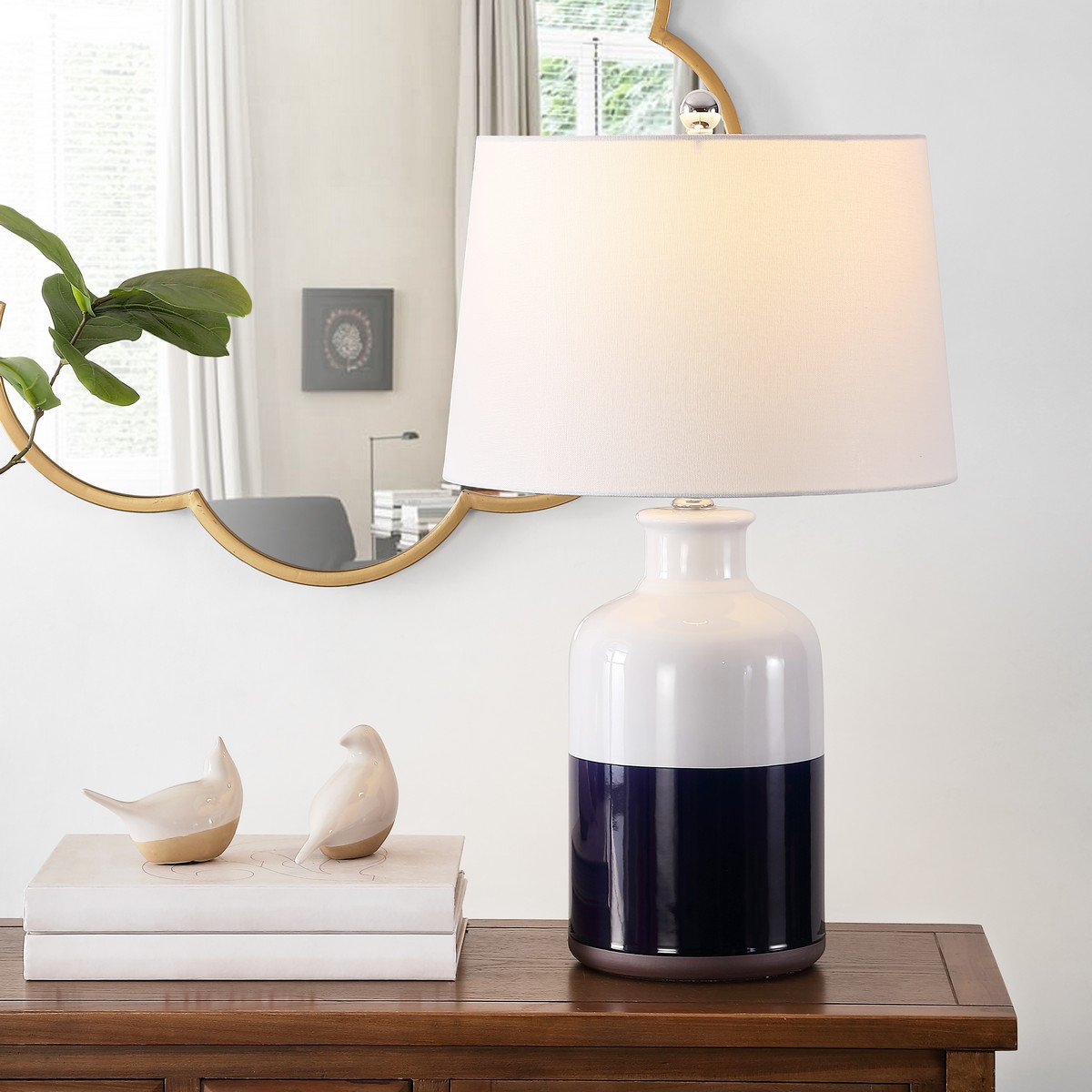 Safavieh Dani Ceramic Table Lamp - White | Table Lamps | Modishstore - 3