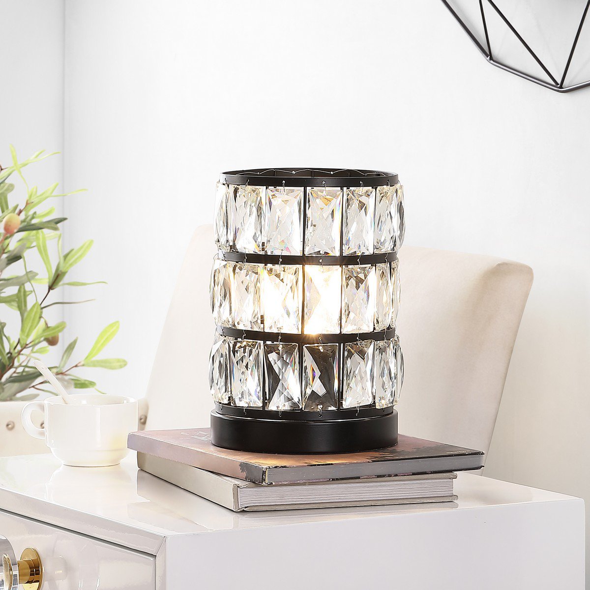 Safavieh Alva Acrylic Table Lamp - Black | Table Lamps | Modishstore - 3