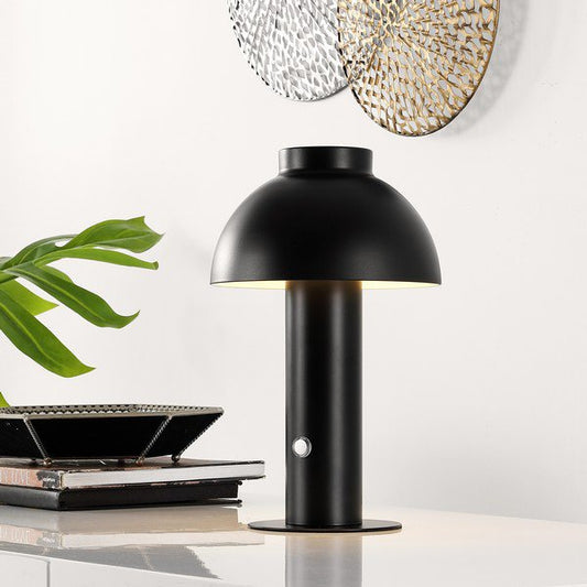 Safavieh Niara, 11.5 Inch, Black, Iron, Rechargeable Led Table Lamp? - Black | Table Lamps | Modishstore